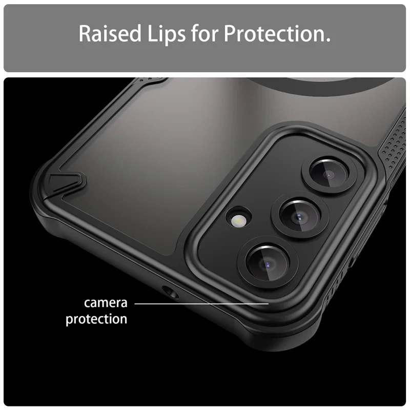 Bulk Purchasing For Samsung Galaxy A16 5G / A16 4G Magnetic Case Compatible with MagSafe TPU + PC Phone Back Cover - Black