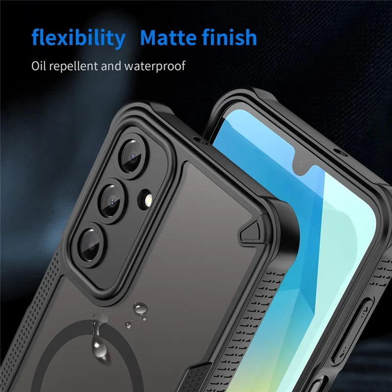 Bulk Purchasing For Samsung Galaxy A16 5G / A16 4G Magnetic Case Compatible with MagSafe TPU + PC Phone Back Cover - Black