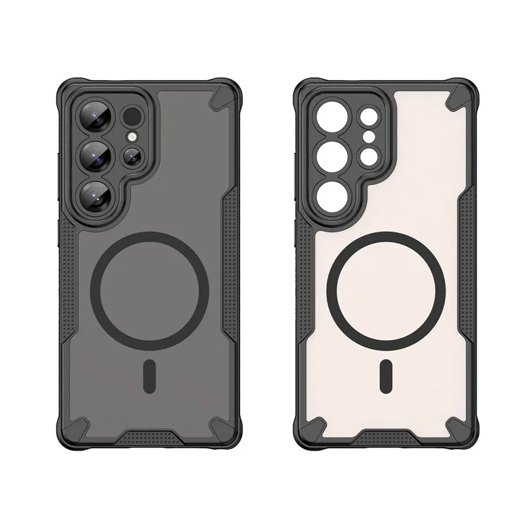 Bulk Purchasing For Samsung Galaxy S25 Ultra Magnetic Case Compatible with MagSafe TPU + PC Phone Back Cover - Black