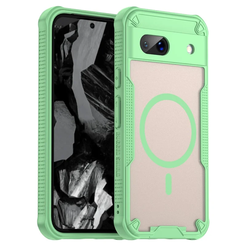 Bulk Purchasing For Google Pixel 8a Magnetic Case Compatible with MagSafe TPU + PC Phone Back Cover - Green
