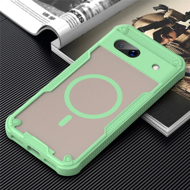 Bulk Purchasing For Google Pixel 8a Magnetic Case Compatible with MagSafe TPU + PC Phone Back Cover - Green