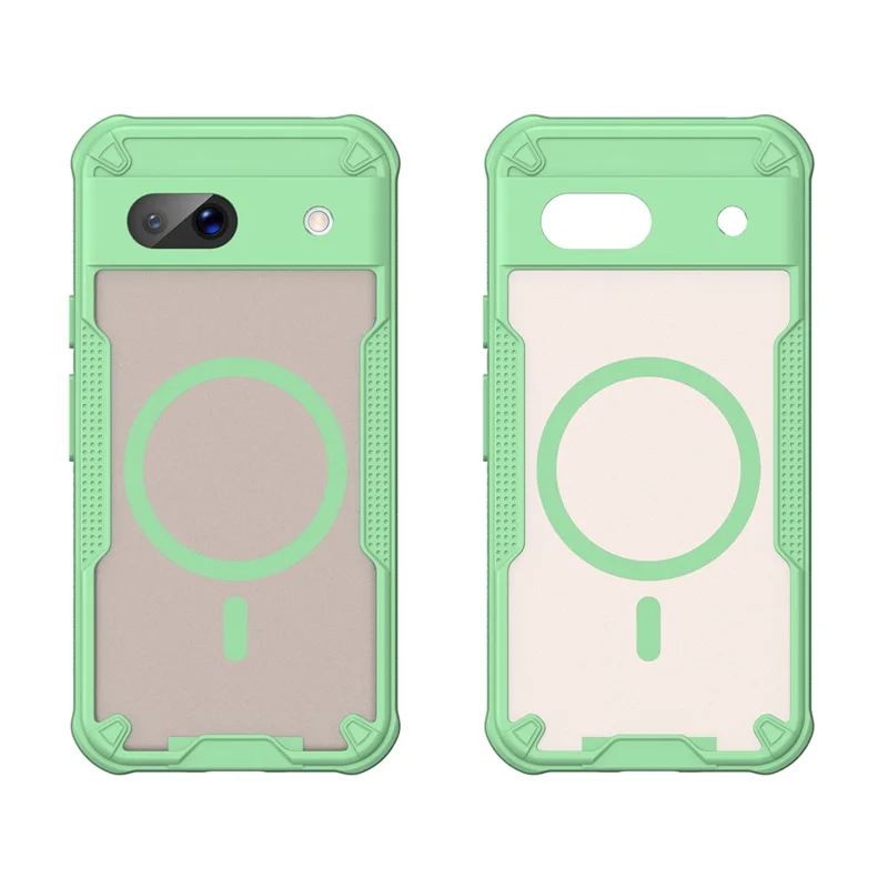 Bulk Purchasing For Google Pixel 8a Magnetic Case Compatible with MagSafe TPU + PC Phone Back Cover - Green