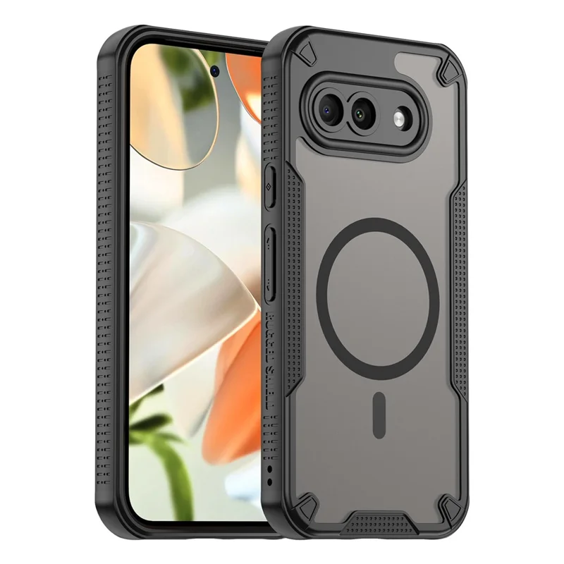 Bulk Purchasing For Google Pixel 9a Magnetic Case TPU + PC Phone Back Cover - Black