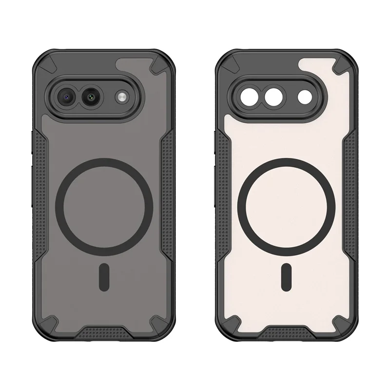 Bulk Purchasing For Google Pixel 9a Magnetic Case TPU + PC Phone Back Cover - Black