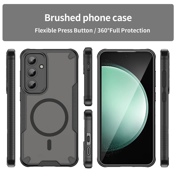Bulk Purchasing For Samsung Galaxy S24 FE Magnetic Case Compatible with MagSafe TPU + PC Phone Back Cover - Black
