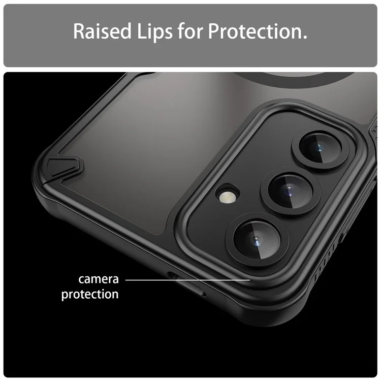 Bulk Purchasing For Samsung Galaxy S24 FE Magnetic Case Compatible with MagSafe TPU + PC Phone Back Cover - Black
