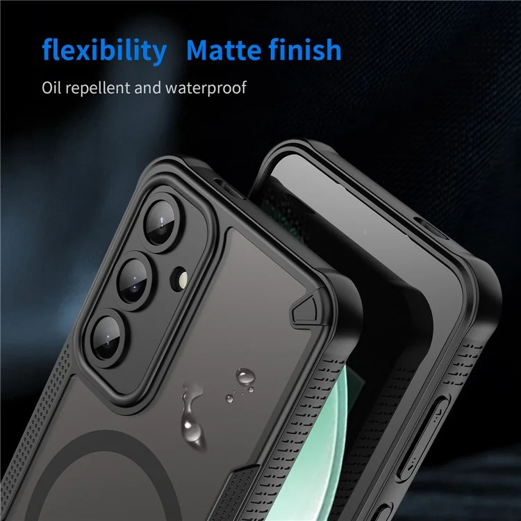 Bulk Purchasing For Samsung Galaxy S24 FE Magnetic Case Compatible with MagSafe TPU + PC Phone Back Cover - Black