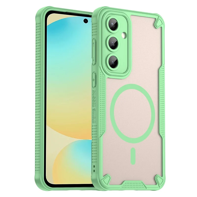 Bulk Purchasing For Samsung Galaxy S24 FE Magnetic Case TPU + PC Phone Back Cover - Green