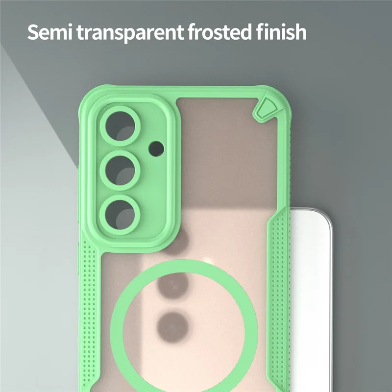 Bulk Purchasing For Samsung Galaxy S24 FE Magnetic Case TPU + PC Phone Back Cover - Green