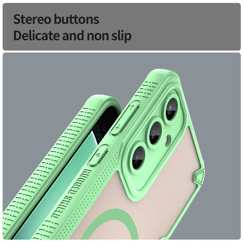 Bulk Purchasing For Samsung Galaxy S24 FE Magnetic Case TPU + PC Phone Back Cover - Green