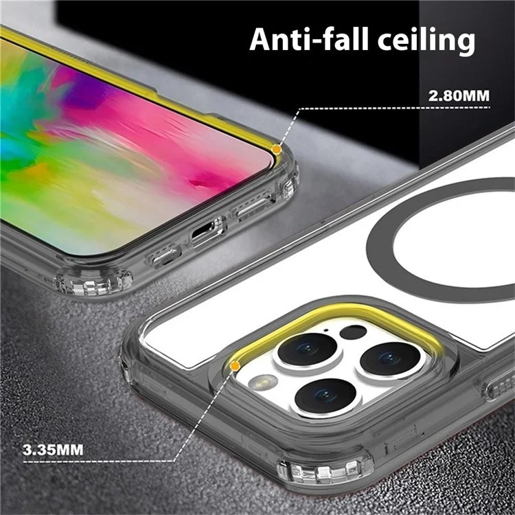 Großeinkauf für iPhone 16 Pro Max Magnetische Hülle TPU + PC Abnehmbarer Handydeckel - Babyblau