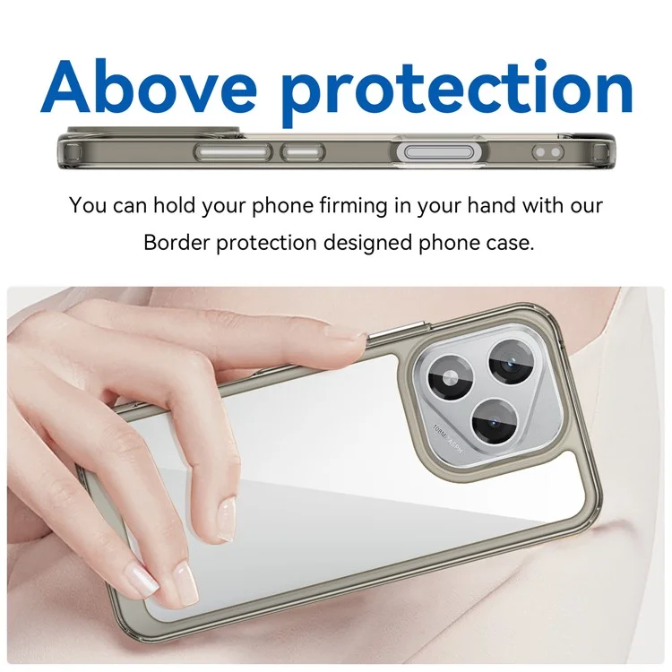 Funda For Honor 400 Lite de TPU + Acrílico Transparente - Gris Protectora
