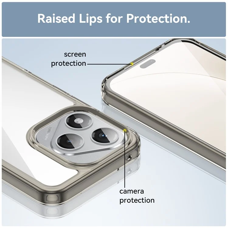 Funda For Honor 400 Lite de TPU + Acrílico Transparente - Gris Protectora