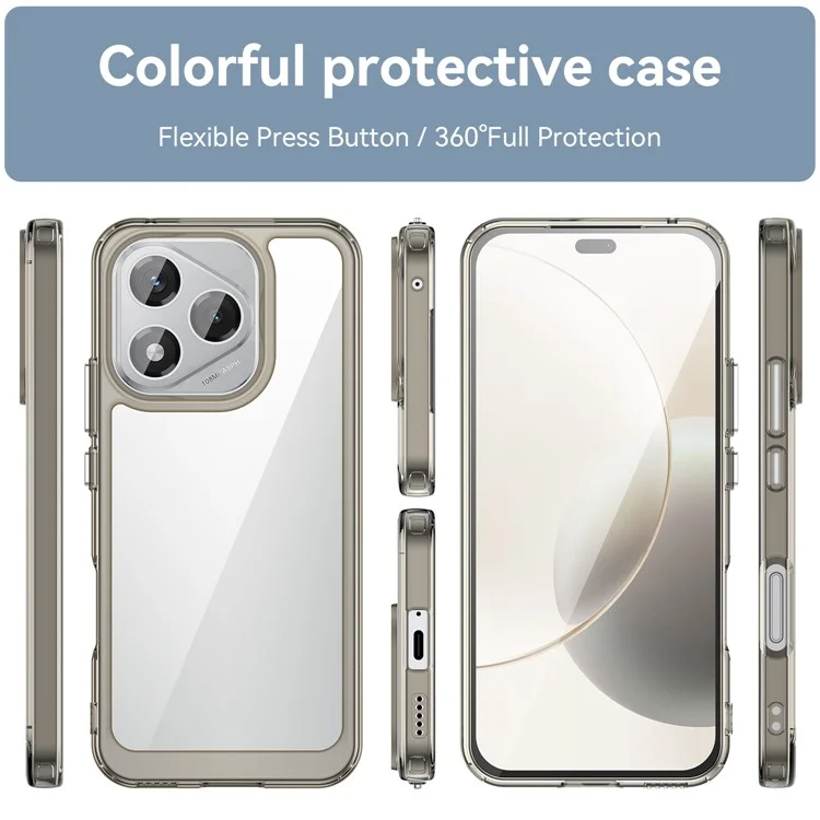 Funda For Honor 400 Lite de TPU + Acrílico Transparente - Gris Protectora