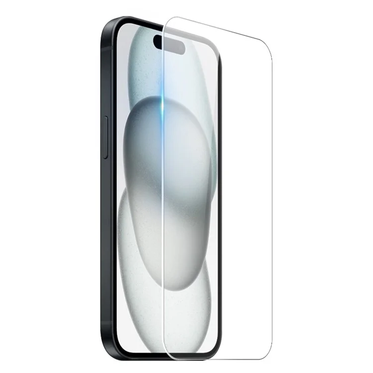NORTHJO For iPhone 15 Clear Phone Case Four Corner Shockproof TPU Cover with Tempered Glass