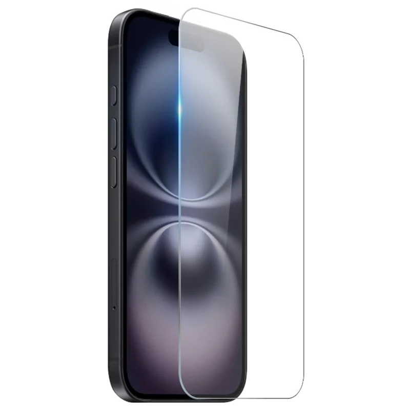 NORTHJO For iPhone 16 Clear Phone Case Four Corner Shockproof TPU Cover with Tempered Glass