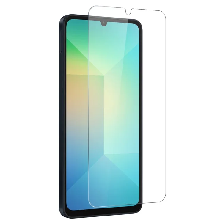 NORTHJO For Samsung Galaxy A06 4G  /  5G Clear Phone Case Four Corner Shockproof TPU Cover with Tempered Glass