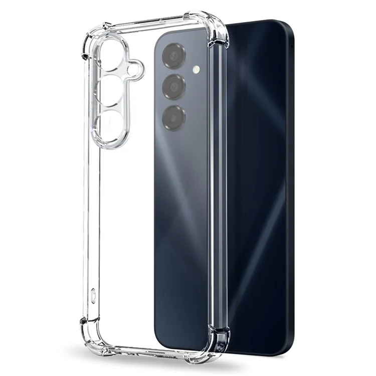 NORTHJO For Samsung Galaxy A16 4G  /  5G Clear Phone Case Four Corner Shockproof TPU Cover with Tempered Glass