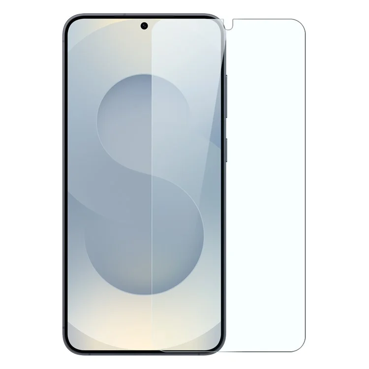 NORTHJO Para Samsung Galaxy S25 Funda transparente a prueba de golpes Cubierta de TPU con soporte de vidrio templado para desbloqueo de huella digital