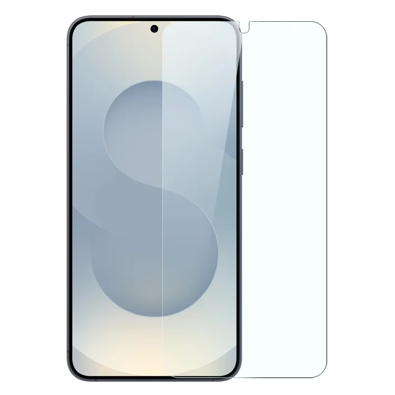 NORTHJO Funda Transparente Antigolpes de TPU para Samsung Galaxy S25 Edge con Cristal Templado y Soporte de Desbloqueo por Huella Digital