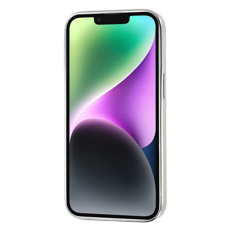 Чехол для iPhone 14 с электролитическим эпоксидным металлическим декором, TPU + акриловая накладка с точными вырезами - Пять бантов