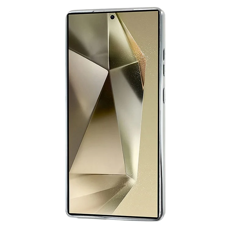 For Samsung Galaxy S24 Ultra Case Electroplated Epoxy Metal Decor TPU + Acrylic Phone Cover Precise Cutouts - Three Butterflies