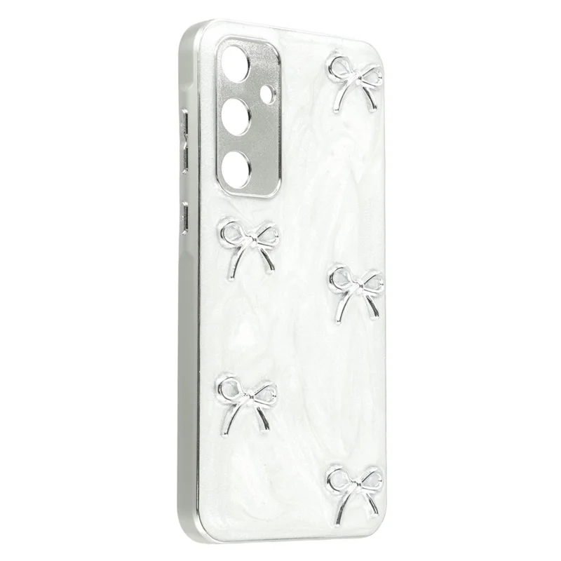 Funda para Samsung Galaxy A35 5G con Decoración Metálica Electropulida, TPU + Acrílico con Cortes Precisos - Cinco Lazos