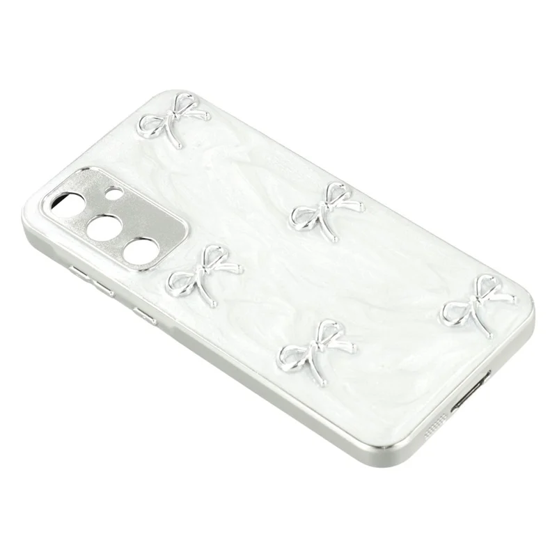 Funda para Samsung Galaxy A35 5G con Decoración Metálica Electropulida, TPU + Acrílico con Cortes Precisos - Cinco Lazos
