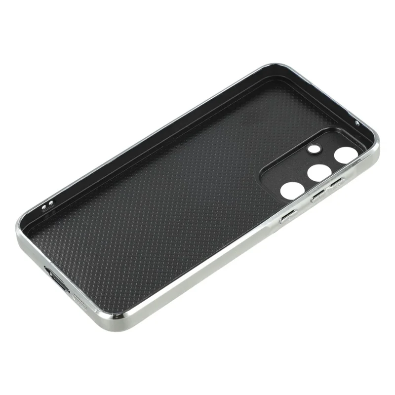 Funda para Samsung Galaxy A35 5G con Decoración Metálica Electropulida, TPU + Acrílico con Cortes Precisos - Cinco Lazos