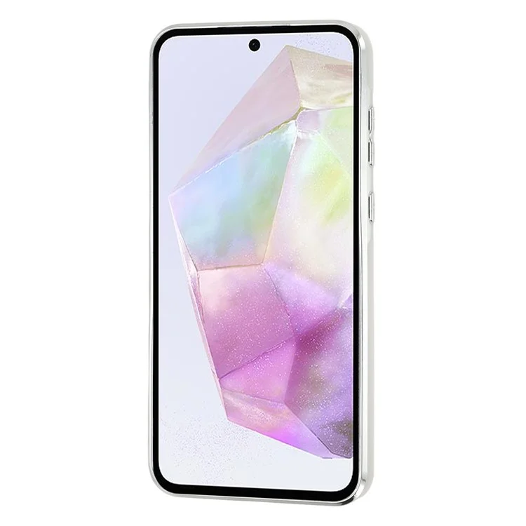 For Samsung Galaxy A55 5G Case Electroplated Epoxy Metal Decor TPU + Acrylic Phone Cover Precise Cutouts - Five Bows