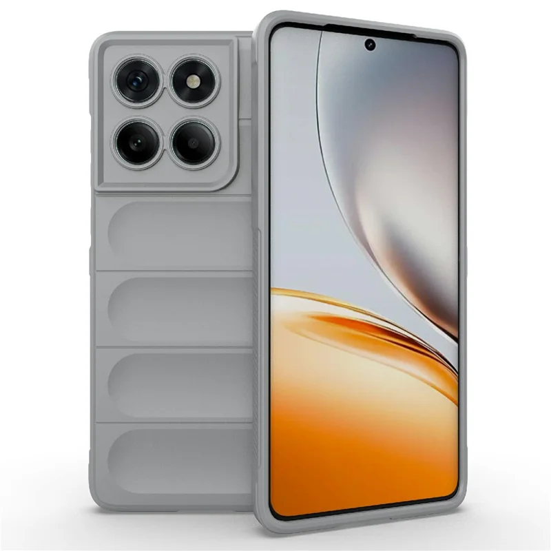 For Motorola Edge 60 5G / 60 Fusion 5G Case Anti-Drop Soft TPU Rugged Phone Back Cover - Light Grey