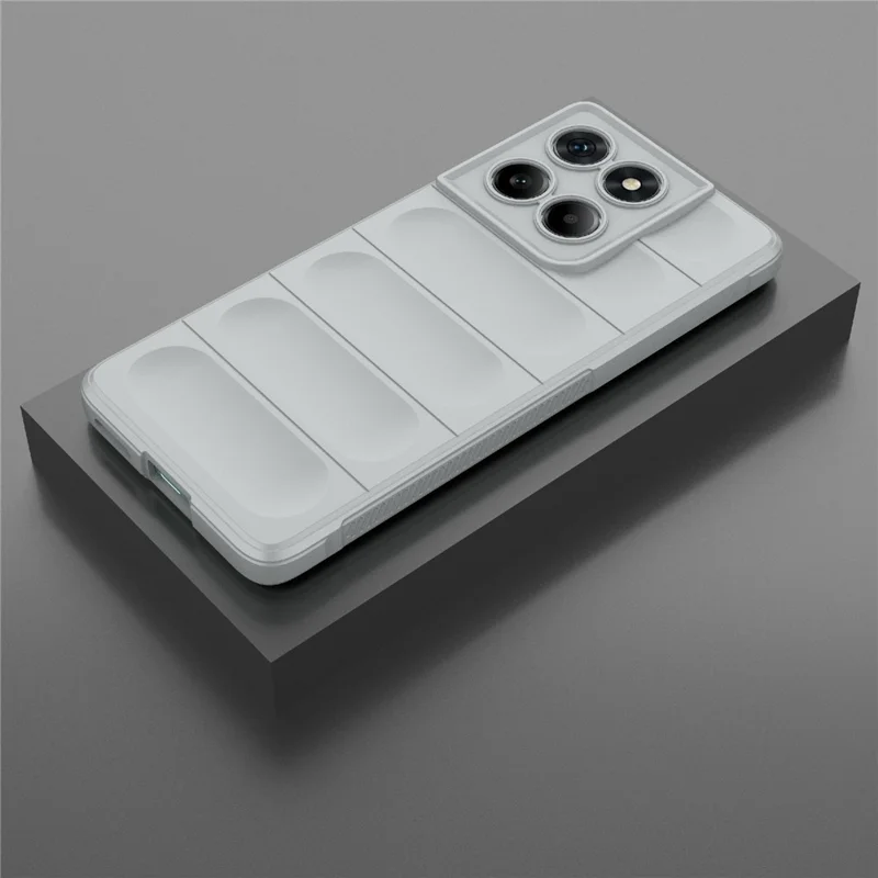 For Motorola Edge 60 5G / 60 Fusion 5G Case Anti-Drop Soft TPU Rugged Phone Back Cover - Light Grey