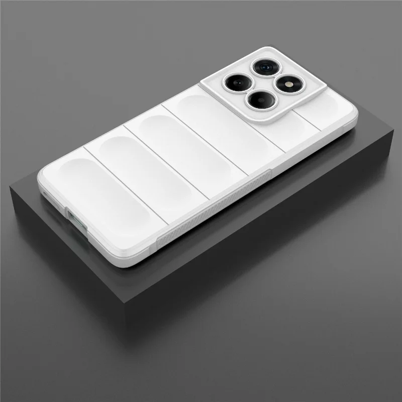 For Motorola Edge 60 5G / 60 Fusion 5G Case Anti-Drop Soft TPU Rugged Phone Back Cover - White