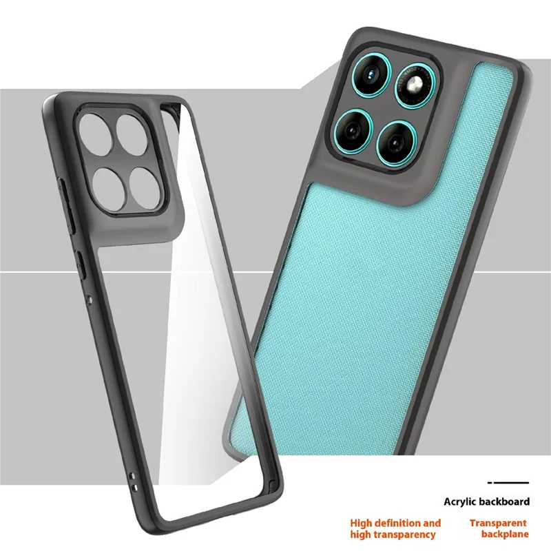 For Motorola Edge 60 5G / 60 Fusion 5G Case Shockproof PC + TPU Clear Back Phone Cover