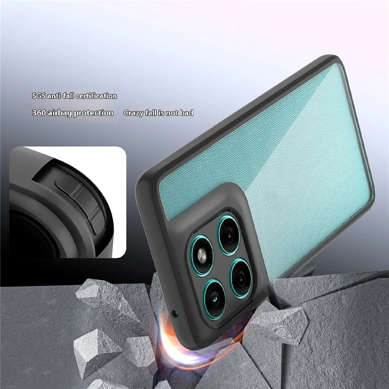 For Motorola Edge 60 5G / 60 Fusion 5G Case Shockproof PC + TPU Clear Back Phone Cover