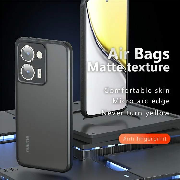 Funda para Realme P3 Ultra 5G Antigolpes de TPU + PC con Acabado Mate para Teléfono
