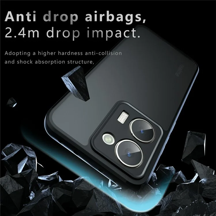 Funda para Realme P3 Ultra 5G Antigolpes de TPU + PC con Acabado Mate para Teléfono