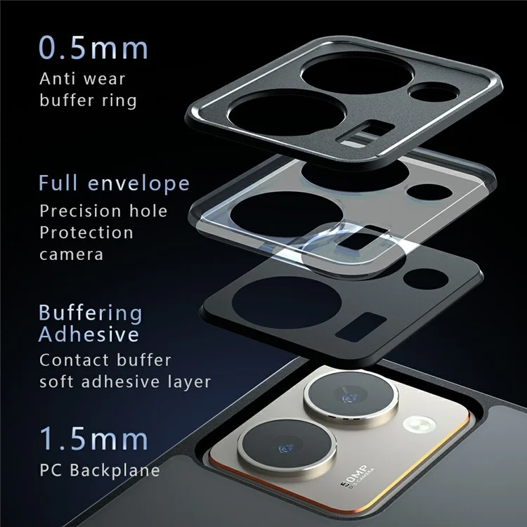Funda para Realme P3 Ultra 5G Antigolpes de TPU + PC con Acabado Mate para Teléfono