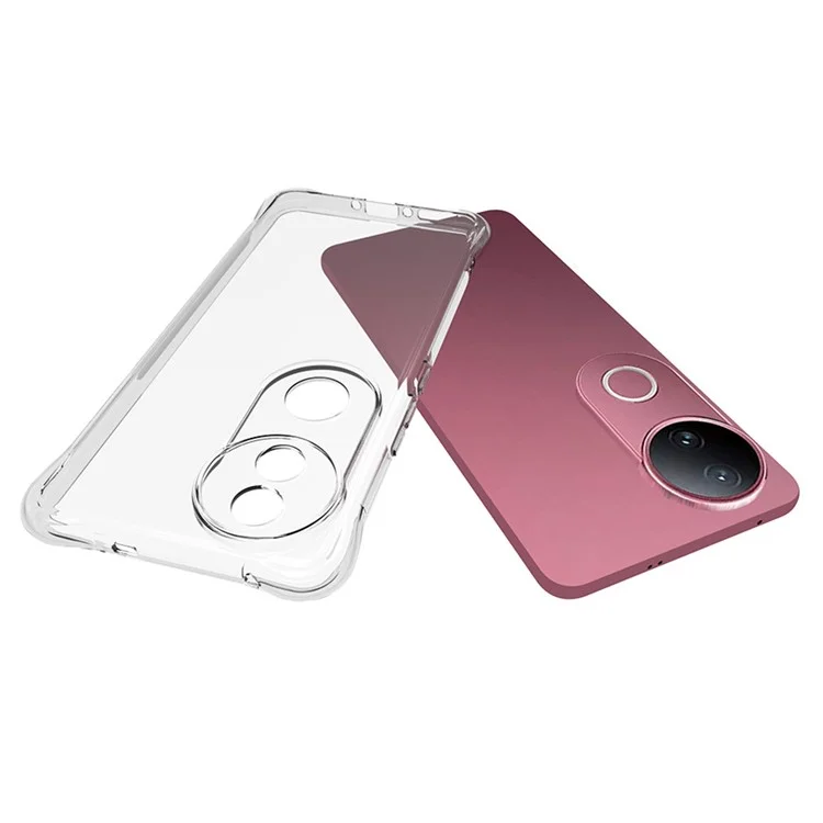 Funda de Teléfono TPU para vivo S20 5G / V50 5G / V50e 5G Antideslizante Transparente para Móvil