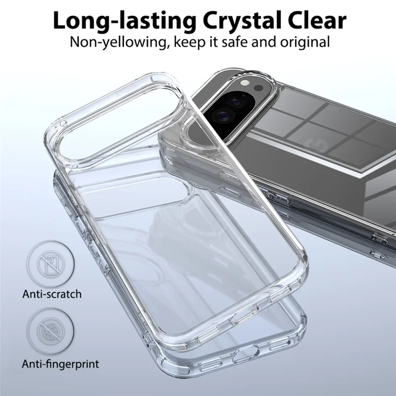 For Google Pixel 10 Pro Clear Phone Case TPU + Acrylic Shockproof Phone Back Cover