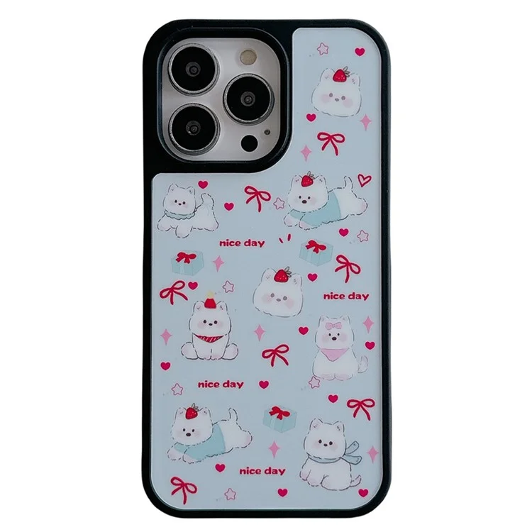 Étui pour iPhone 16 Pro Max Terrier des Highlands Occidentaux avec Nœud en Acrylique - Coque de Protection Antichoc