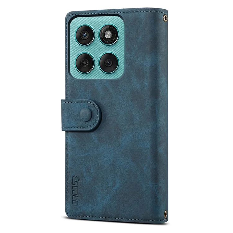 ESEBLE Star Series For Motorola Moto G Stylus 5G (2025) / Edge 60 Stylus 5G Case Zipper Wallet Leather Stand Phone Cover - Blue