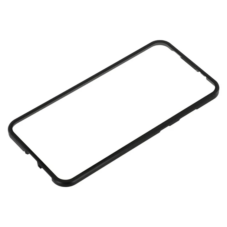 Étui pour Samsung Galaxy A56 5G à Double Face en Verre Trempé Magnétique Transparent - Noir