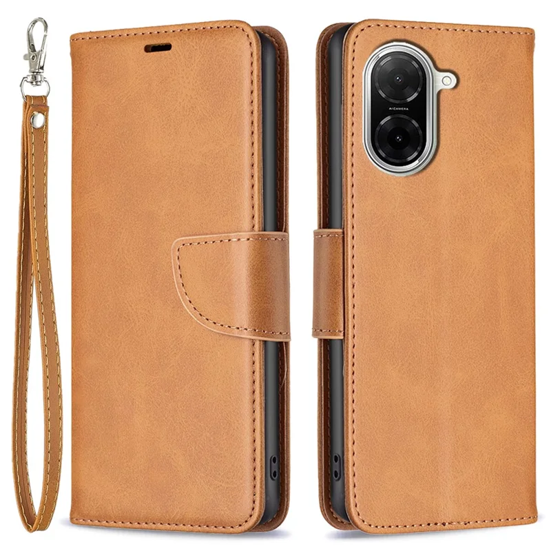 Funda para Xiaomi Redmi A5 4G (171,7 mm) Anticaídas de Cuero PU con Ranuras para Tarjetas de Cartera - Amarillo