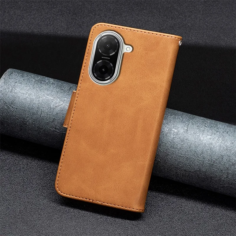 Funda para Xiaomi Redmi A5 4G (171,7 mm) Anticaídas de Cuero PU con Ranuras para Tarjetas de Cartera - Amarillo