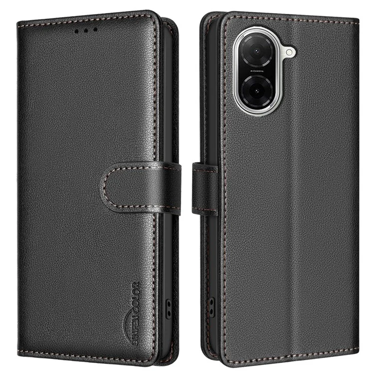 BINFEN COLOR BF32 per Xiaomi Redmi A5 4G (171,7mm) Cover a Portafoglio in Pelle con Blocco RFID - Nero