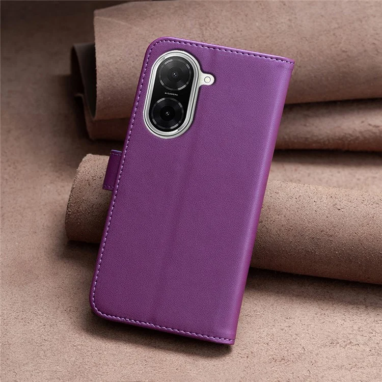 BINFEN COLOR BF17 For Xiaomi Redmi A5 4G (171.7mm) Case Wallet Folio Flip Leather Cover - Dark Purple