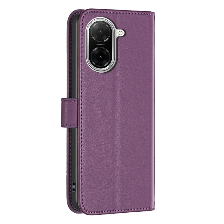 BINFEN COLOR BF17 For Xiaomi Redmi A5 4G (171.7mm) Case Wallet Folio Flip Leather Cover - Dark Purple