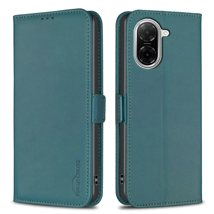 BINFEN COLOR BF31 For Xiaomi Redmi A5 4G (171.7mm) Case PU Leather Flip Folio Phone Wallet Cover - Green
