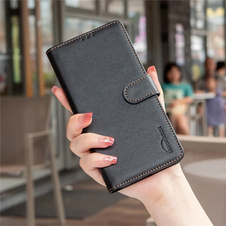BINFEN COLOR BF32 Lederhülle für Xiaomi Redmi K80 Pro 5G / K80 5G / Poco F7 Pro 5G / F7 Ultra 5G Geldbörse mit RFID-Schutz Handyhülle - Schwarz